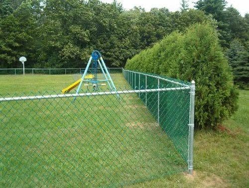 Commercial chain-link fence
